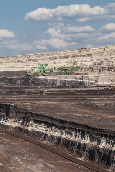 Aerial view of coal mine — Stock Photo, Image