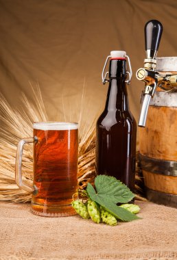 Bardak light bira ve sivri arpa