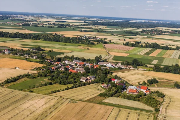 Vue aérienne du ciel bleu — Photo