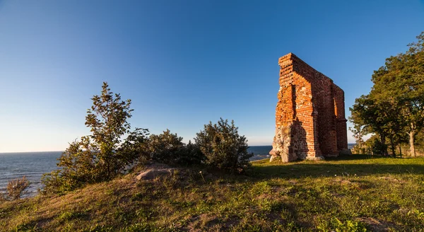 Trzesacz church ruins — Stock Photo, Image