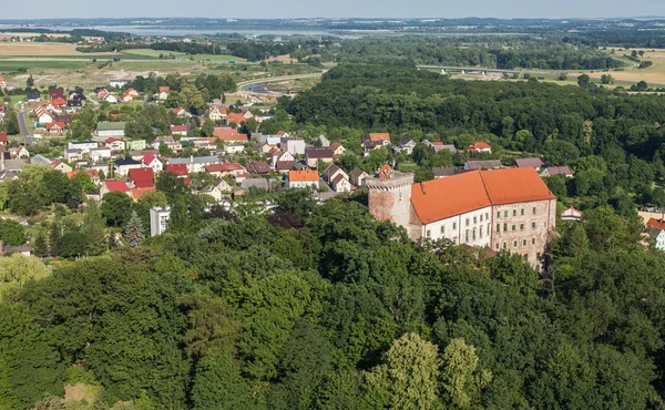 Vista aérea de la ciudad de Otmuchow — Foto de Stock