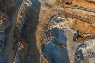 taş ocağı havadan görünümü