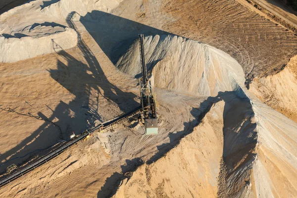 Aerial view of rock quarry — Stock Photo, Image