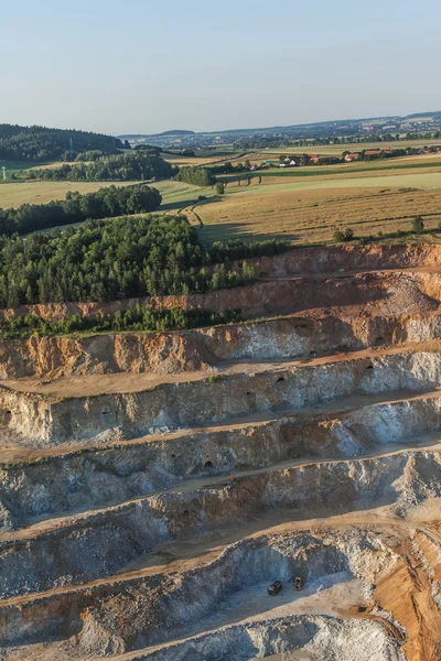 Vista aérea de la cantera de roca — Foto de Stock