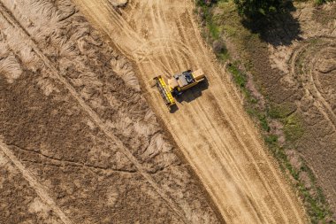 Hasat sahada çalışan birleştirme