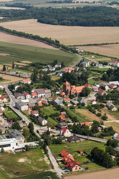 Kalkow village near Nysa city — Stock Photo, Image