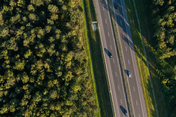 Letecký pohled na dálnici — Stock fotografie