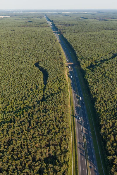 Aerial view of  highway — Stock Photo, Image