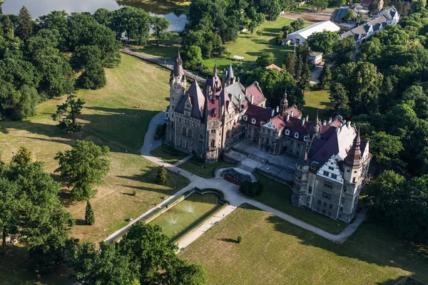 Moszna hrad v Polsku — Stock fotografie