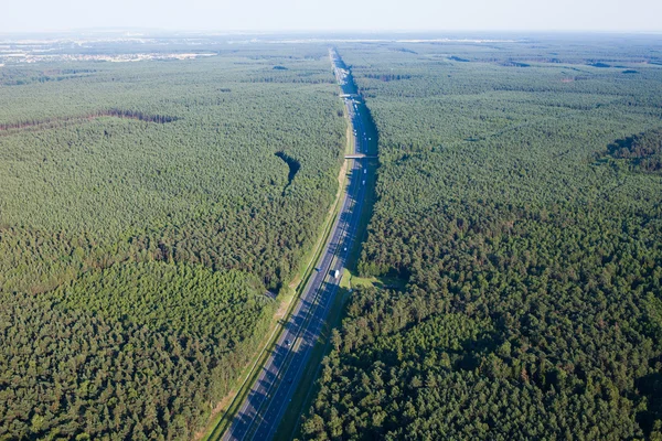 Aerial view of  highway — Stock Photo, Image