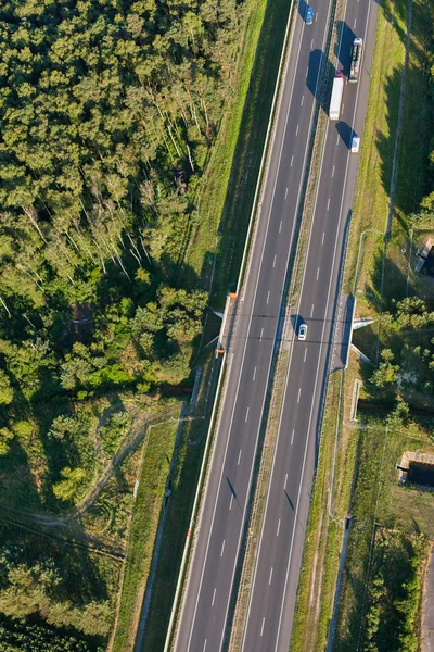 高速道路の空中風景 — ストック写真