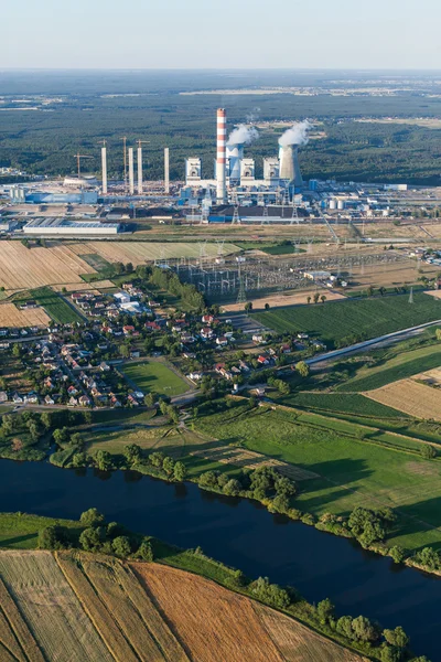 Vista aérea de la central eléctrica —  Fotos de Stock