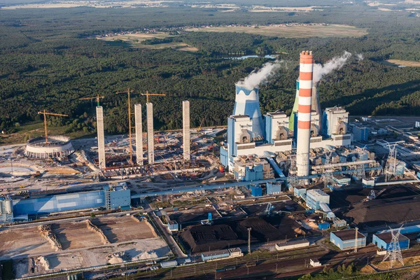 Vista aérea de la central eléctrica — Foto de Stock
