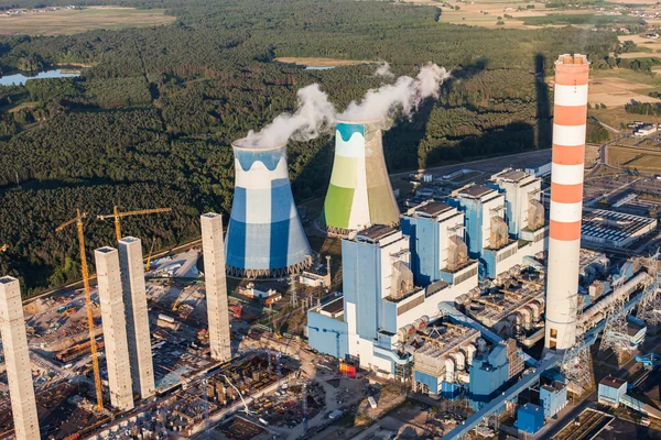 Vista aérea da central eléctrica — Fotografia de Stock