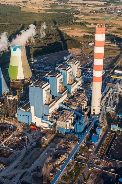 Vue aérienne sur la centrale électrique — Photo