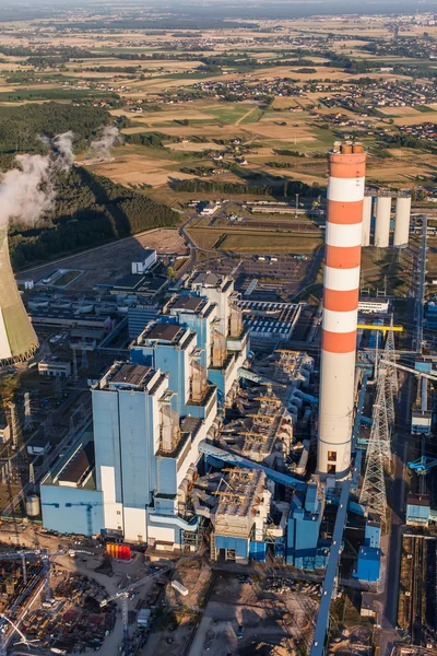 Vista aérea de la central eléctrica — Foto de Stock