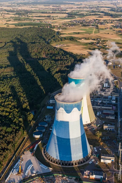 Vue aérienne sur la centrale électrique — Photo