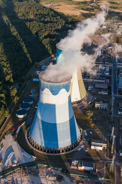 Vista aérea da central eléctrica — Fotografia de Stock