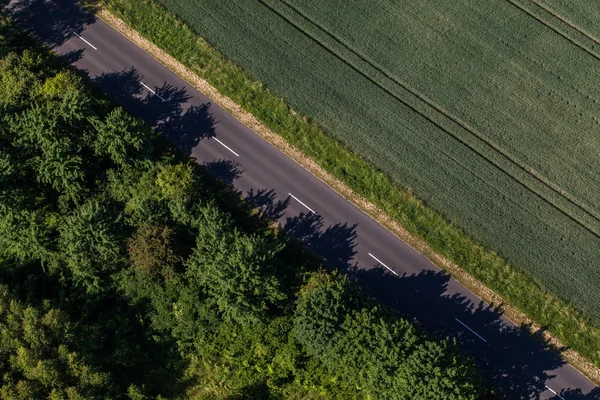 Luchtfoto van oogst velden — Stockfoto