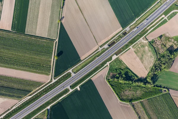 Luchtfoto van de snelweg — Stockfoto