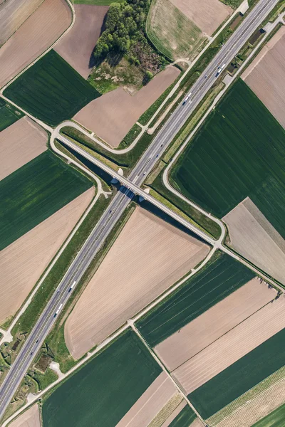 Aerial view of highway — Stock Photo, Image