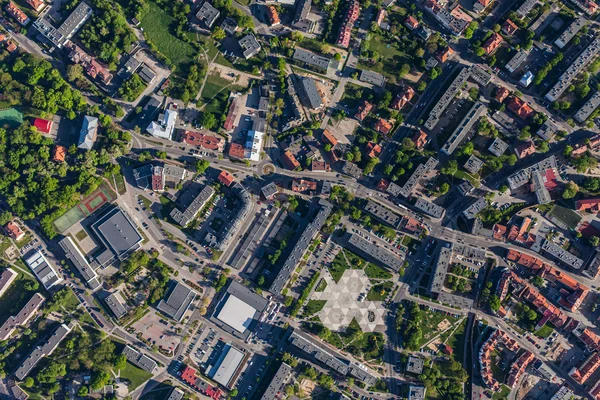 Vista aérea de la ciudad de Olesnica —  Fotos de Stock