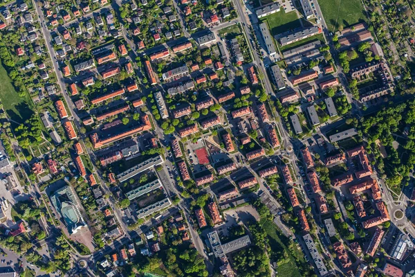 Luftaufnahme der Stadt Olesnica — Stockfoto