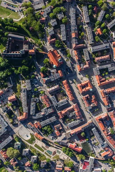 Вид с воздуха на город Олесница — стоковое фото