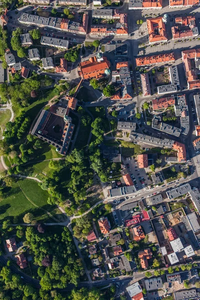 Vista aérea de la ciudad de Olesnica —  Fotos de Stock