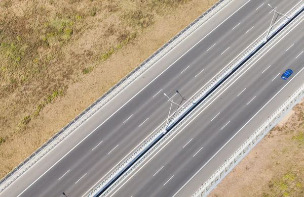 Luftaufnahme der Autobahn — Stockfoto