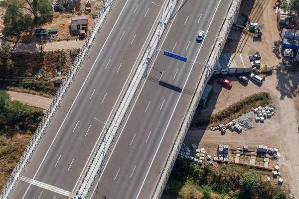 Aerial view of highway — Stock Photo, Image