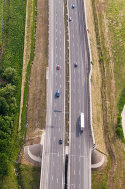 Otobanın havadan görüntüsü 