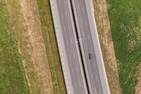 Vista aérea da rodovia — Fotografia de Stock