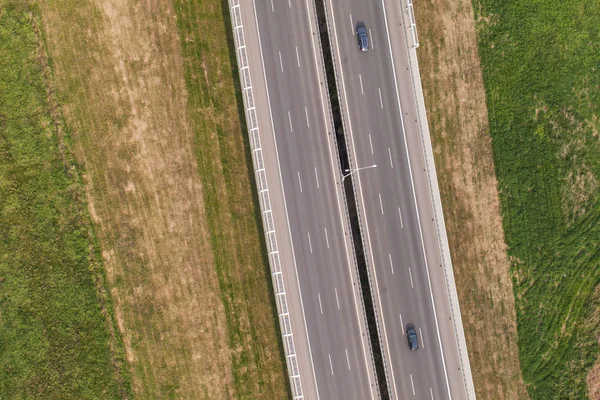 高速公路的空中景观 — 图库照片