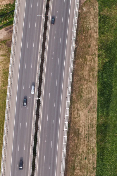 高速道路の空中風景 — ストック写真