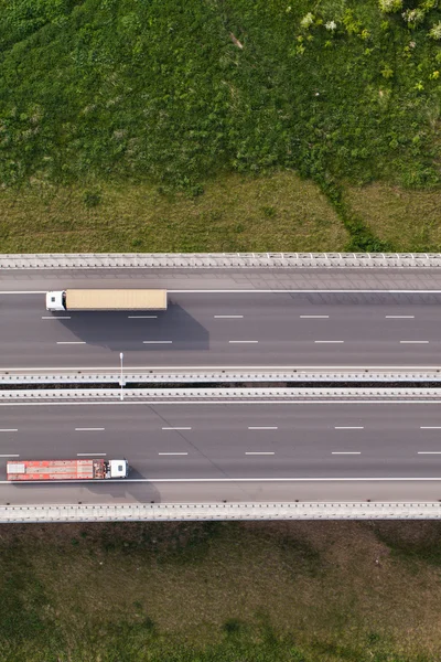 Vue aérienne de l'autoroute — Photo