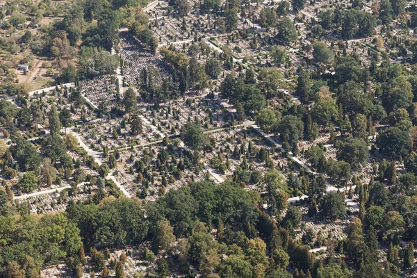 Αεροφωτογραφία του νεκροταφείο — Φωτογραφία Αρχείου
