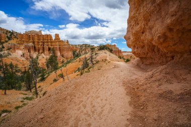 hiking the fairyland loop trail in bryce canyon national park in utah in the usa clipart