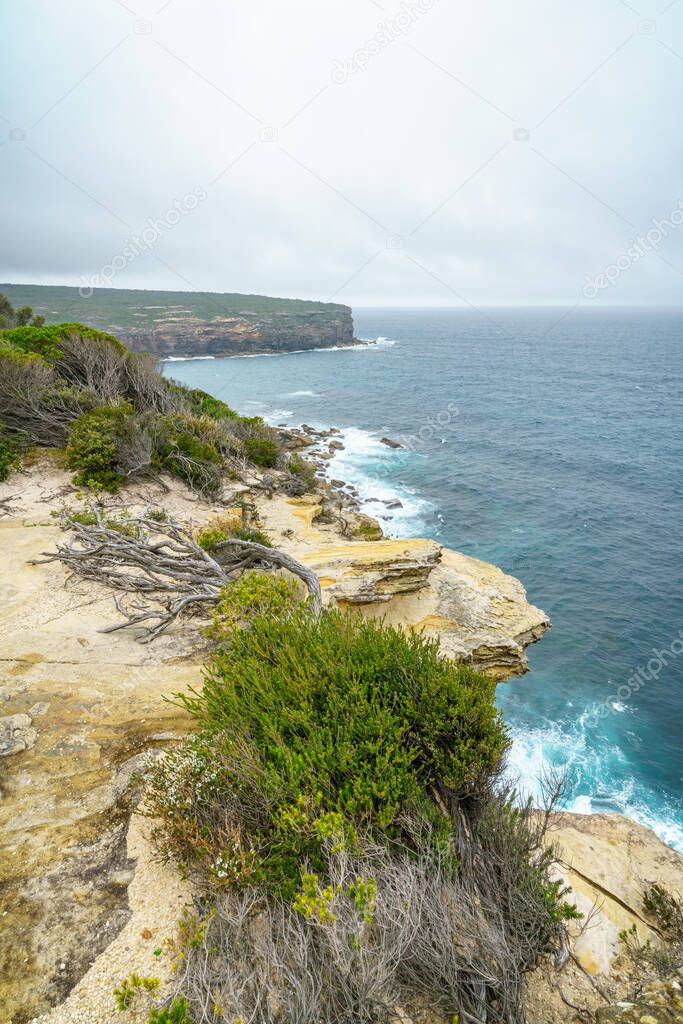 hikink in the royal national park, providential lookout point, new south wales near sydney, australia
