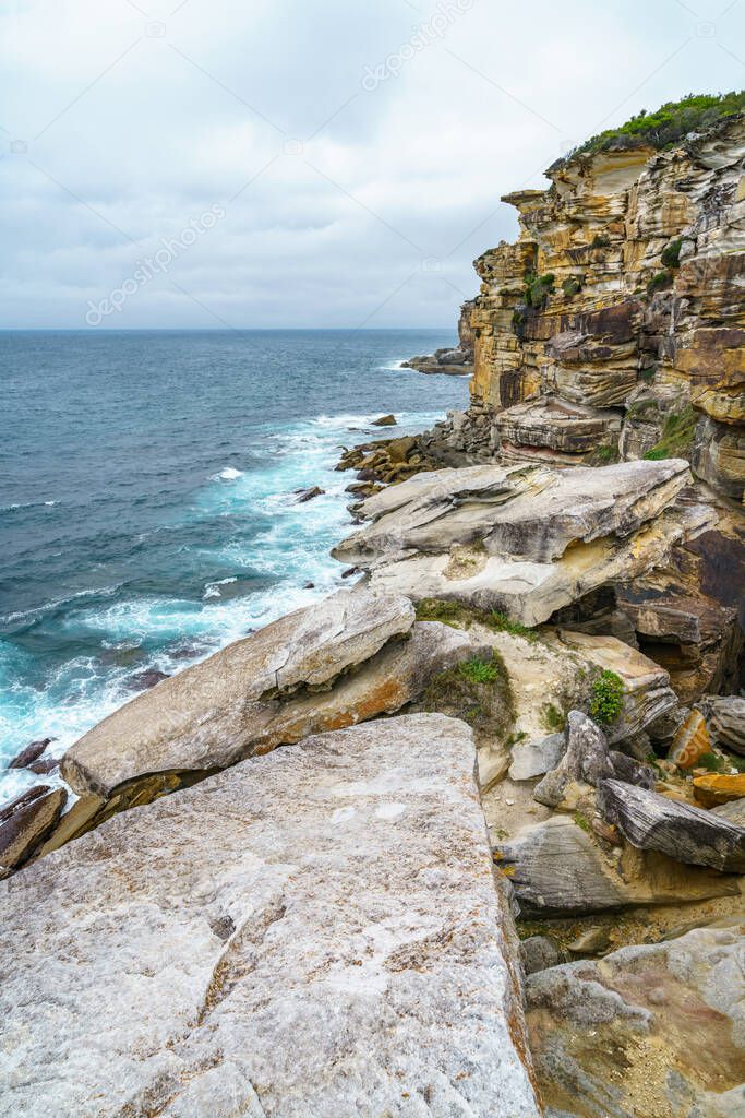 hikink in the royal national park, providential lookout point, new south wales near sydney, australia