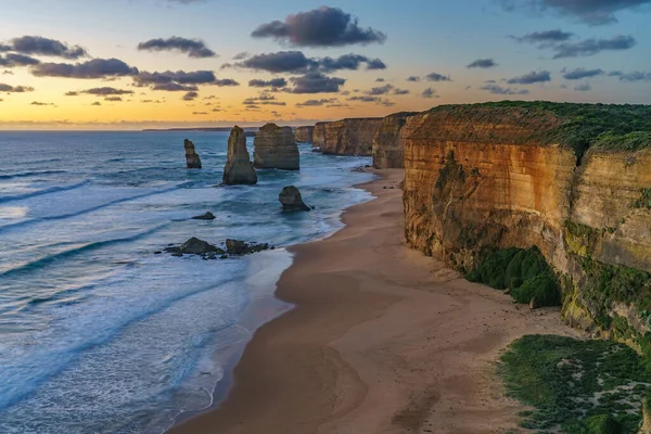 Doce Apóstoles Parque Nacional Marino Atardecer Gran Camino Oceánico Puerto —  Fotos de Stock