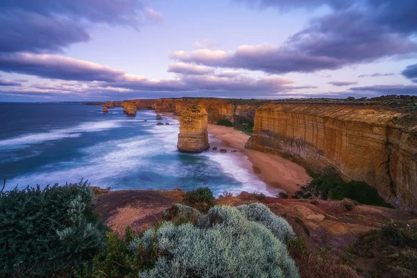 Famosos Doce Apóstoles Amanecer Gran Camino Oceánico Victoria Australia —  Fotos de Stock
