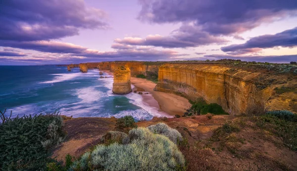 Famosos Doce Apóstoles Amanecer Gran Camino Oceánico Victoria Australia —  Fotos de Stock