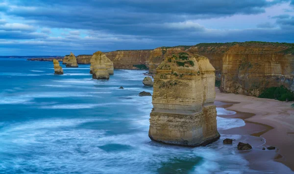 Douze Apôtres Célèbres Lever Soleil Grande Route Océanique Victoria Australie — Photo