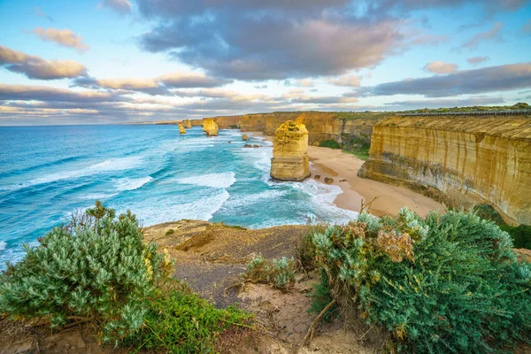 Famosos Doce Apóstoles Amanecer Gran Camino Oceánico Victoria Australia —  Fotos de Stock