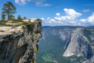 Amerika 'daki Yosemite Ulusal Parkı' na kadar Pohono Yolu 'nu yürüyorum.