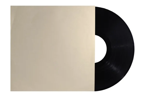 Staré vinyl záznam v papírové krabičce — Stock fotografie