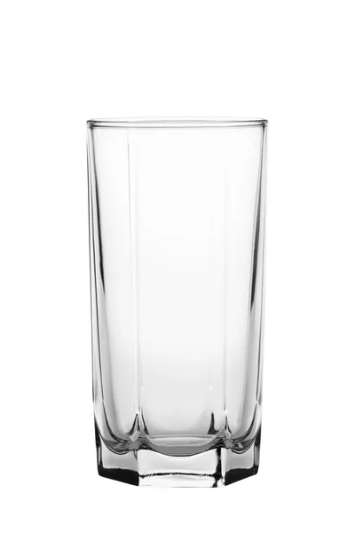 Leeg glas geïsoleerd op een witte achtergrond — Stockfoto