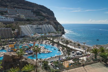 Görünüm Gran Canaria, İspanya'Taurito su parkı