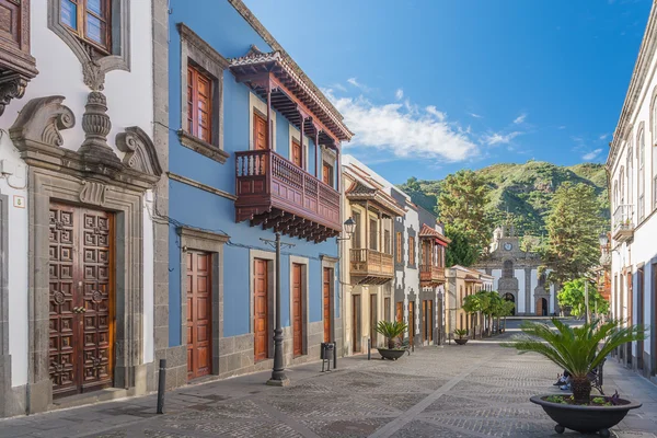 Teror, Gran Canaria, İspanya ana cadde görünümü